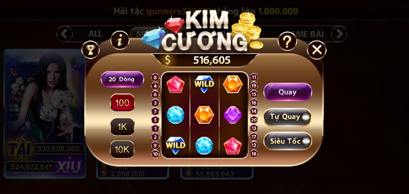 Ngắm nhìn những viên đá quý lấp lánh trong mini game Kim Cương