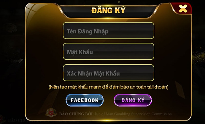 Nhập thông tin cần thiết vào biểu mẫu đăng ký do cổng game Yo88 cung cấp