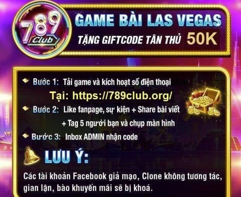 Tải app và mở tài khoản thành viên tại 789 Club ẵm trọn mã Giftcode 50K